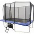 Air King Pro 7x10ft Rectangular Trampoline with Safety Enclosure Blue - Free Ladder & Shoe Tidy