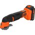 Black and Decker BDCOS18 18v Cordless OIS Oscillating Multi Tool 1 x 2ah Li-ion Battery Charger Case & Accessories