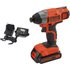 Black and Decker BDCIM18 18v Cordless Impact Driver 1 x 2ah Li-ion Battery Charger No Case