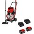 Einhell TP-VC 36/30 S Auto 36v Cordless Wet and Dry Vacuum Cleaner 30L 2 x 5.2ah Li-ion Twin or Dual Battery Charger