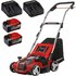 Einhell GE-SA 36/35 Li 36v Cordless Scarifier 350mm 2 x 5.2ah Li-ion Twin or Dual Battery Charger