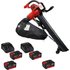 Einhell GE-CL 36/230 Li E 36v Cordless Garden Leaf Blower and Vacuum 4 x 4ah Li-ion Twin or Dual Battery Charger