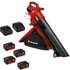 Einhell Professional VENTURRO 36/240 36v Cordless Leaf Blower and Vacuum 4 x 4ah Li-ion Twin or Dual Battery Charger