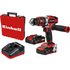 Einhell TE-CD 18/48 Li-i 18v Cordless Combi Drill 2 x 2ah Li-ion Battery Charger Case