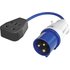 Faithfull Fly Lead Single Socket Converts 16 amp to 240v 3 Pin Socket