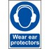 Scan Wear Ear Protectors Sign 200mm 300mm Standard