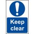 Scan Keep Clear Sign 200mm 300mm Standard