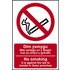 Scan English / Welsh No Smoking Sign 200mm 300mm Standard