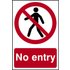 Scan No Entry Sign 200mm 300mm Standard