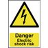 Scan Danger Electric Shock Risk Sign 200mm 300mm Standard