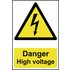 Scan Danger High Voltage Sign 200mm 300mm Standard
