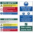 Scan Sign Construction Site Pack of 5