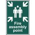 Scan Fire Assembly Point Sign 200mm 300mm Standard