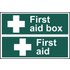 Scan First Aid Box / First Aid Sign 300mm 200mm Standard