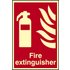 Scan Fire Extinguisher Sign 200mm 300mm Photoluminescent