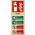 Scan Foam Fire Extinguisher Sign 75mm 200mm Photoluminescent