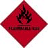 Scan Flammable Gas Sign 100mm 100mm Standard