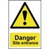 Scan Danger Site Entrance Sign 400mm 600mm Standard