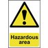 Scan Hazardous Area Sign 400mm 600mm Standard