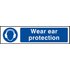 Scan Wear Ear Protection Sign 200mm 50mm Standard