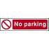 Scan No Parking Sign 200mm 50mm Standard