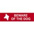 Scan Beware Of The Dog Sign 200mm 50mm Standard