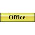 Scan Brass Effect Office Sign 200mm 50mm Standard
