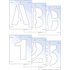 Scan Letter and Number Stencil Kit 25mm