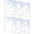 Scan Letter and Number Stencil Kit 100mm