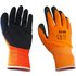 Scan Mens Foam Latex Coated Gloves Orange L