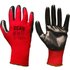 Scan Palm Dipped Nitrile Gloves Black / Red 2XL