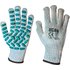 Scan Vibration Resistant Latex Foam Gloves Grey / Green XL