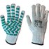 Scan Vibration Resistant Latex Foam Gloves Grey / Green 2XL