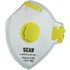 Scan FFP1 Fold Flat Valved Disposable Mask Pack of 3