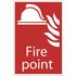 Draper Fire Point Sign 200mm 300mm Standard