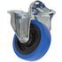 Sealey Fixed Plate Castor Blue Elastic 100mm