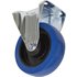Sealey Fixed Plate Castor Blue Elastic 160mm