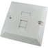 1 Port Cat5e Loaded Faceplate - Single Gang