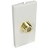 F Type Faceplate Module Single Socket Euromod Wall Plate Module