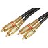 Premium 2x Phono (RCA) Male to Male Audio Cable 3m