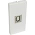 USB Socket Faceplate Module Type B Female Euromod Wall Plate Module