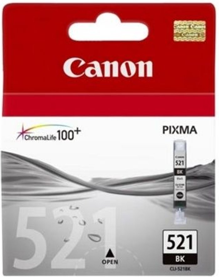 Currys Business | Canon Canon CLI-521BK Black Ink Cartridge Canon Canon CLI-521BK Black Ink Cartridge