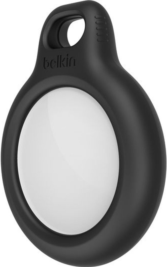 Currys Business | Belkin BELKIN Secure AirTag Holder with Strap - Black, Black Belkin BELKIN Secure AirTag Holder with Strap - Black, Black