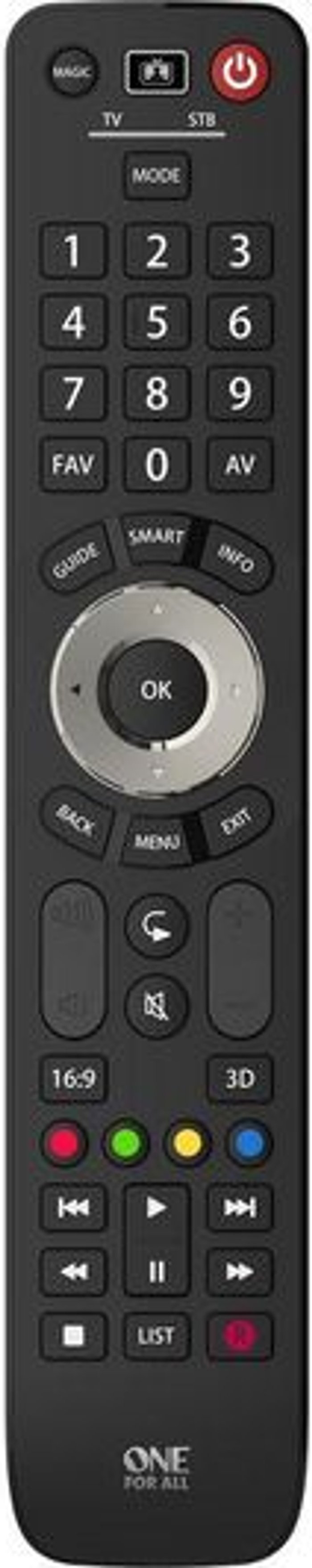 Currys Business | One For All ONE FOR ALL Evolve 2 URC7125 Universal Remote Control One For All ONE FOR ALL Evolve 2 URC7125 Universal Remote Control