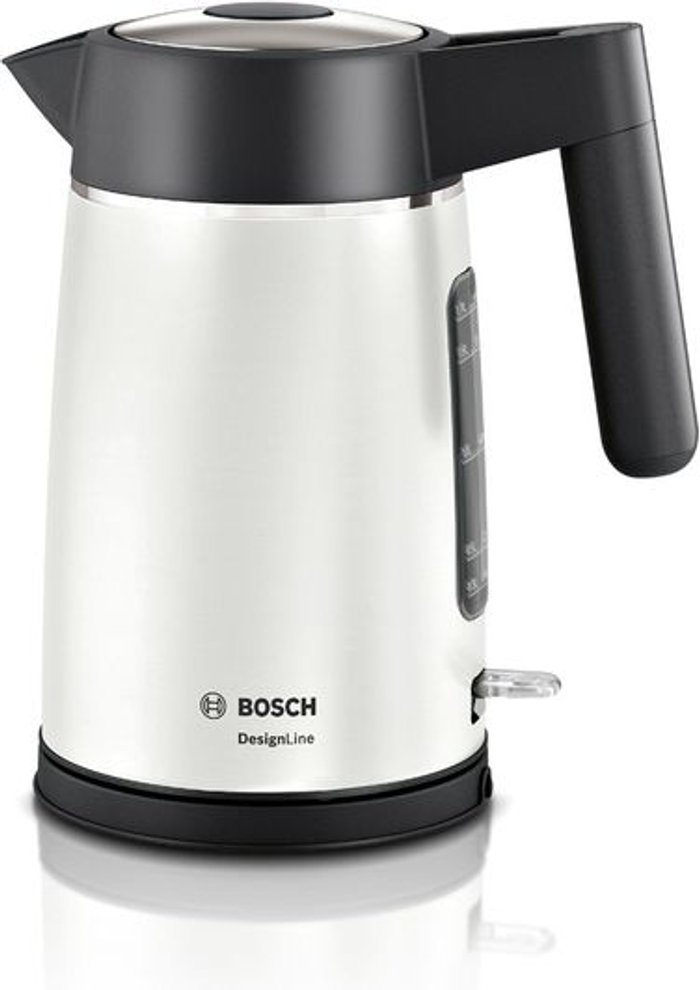 Currys Business | Bosch BOSCH DesignLine TWK5P471GB Jug Kettle - Black & White Bosch BOSCH DesignLine TWK5P471GB Jug Kettle - Black & White