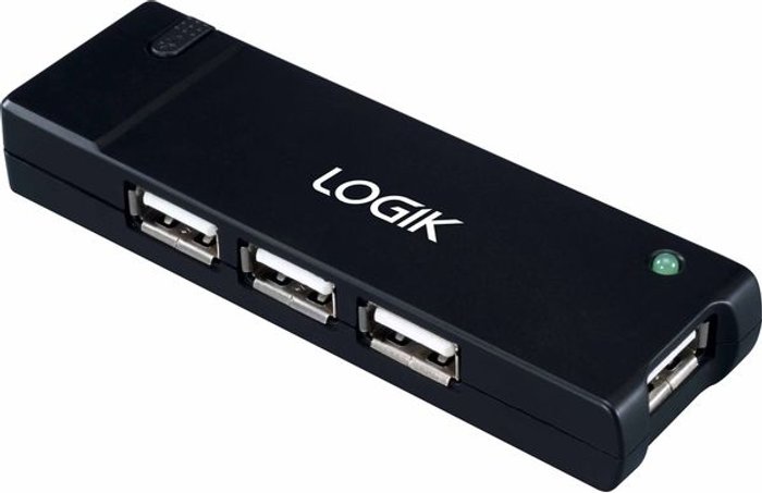 Currys Business | Logik LOGIK L4APHB23 4-port USB 2.0 Hub Logik LOGIK L4APHB23 4-port USB 2.0 Hub