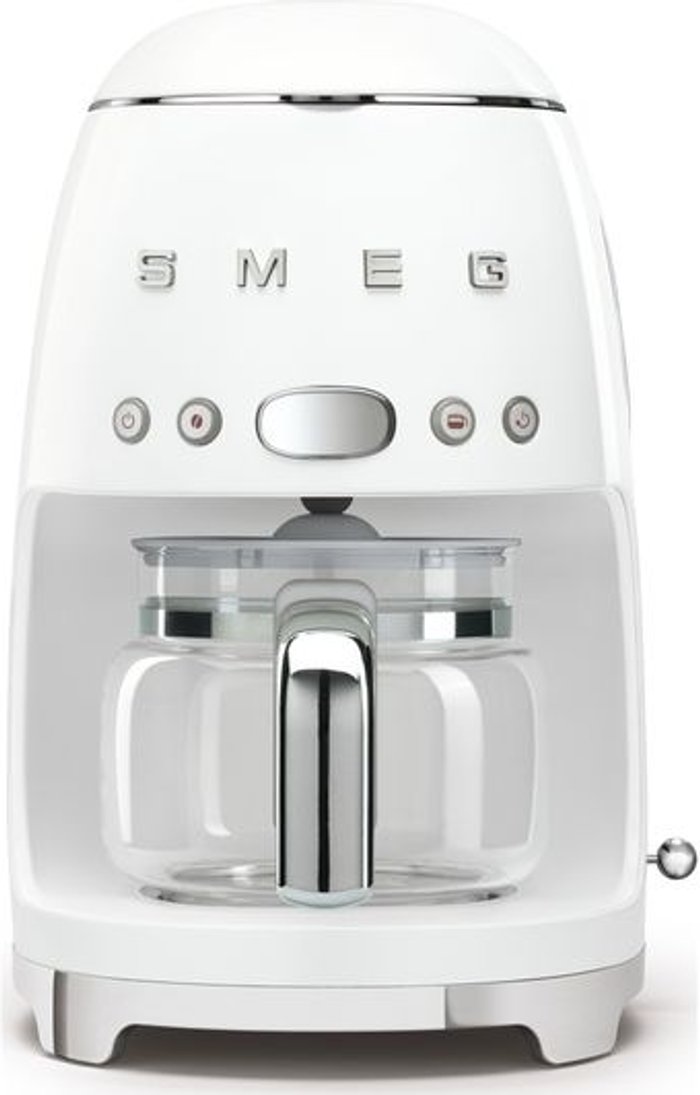 Currys Business | Smeg SMEG 50's Retro DCF02WHUK Filter Coffee Machine - White Smeg SMEG 50's Retro DCF02WHUK Filter Coffee Machine - White