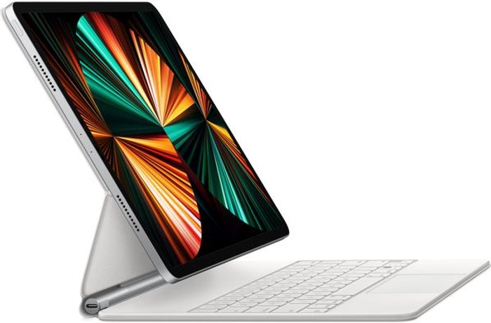 Currys Business | Apple Apple Magic Keyboard for iPad Pro 12.9-inch 5th Generation - White Apple Apple Magic Keyboard for iPad Pro 12.9-inch 5th Generation - White