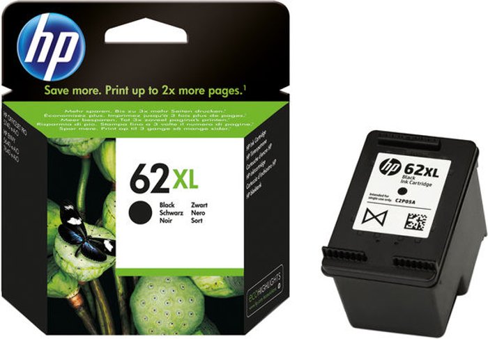 Currys Business | HP HP 62XL Black Ink Cartridge HP HP 62XL Black Ink Cartridge