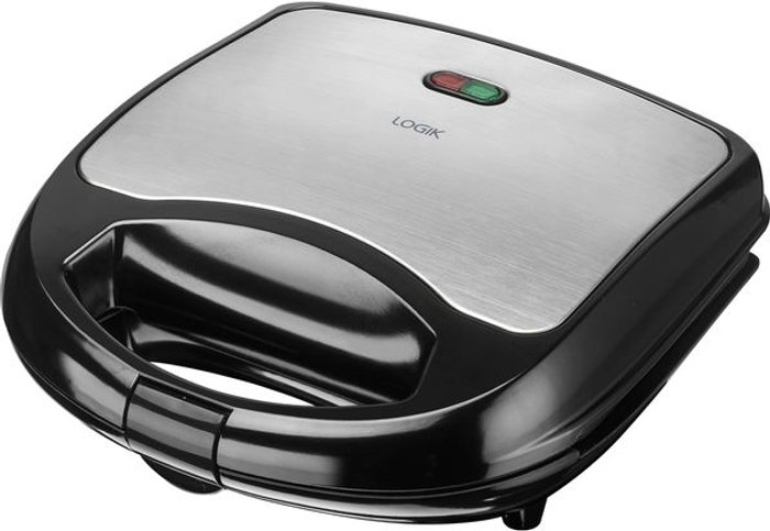Currys Business | Logik LOGIK L02SMS17 Sandwich Toaster - Black & Silver Logik LOGIK L02SMS17 Sandwich Toaster - Black & Silver